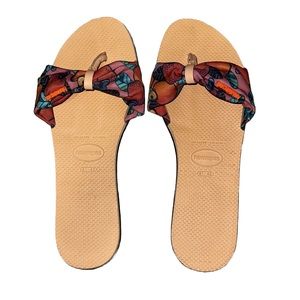 Havaianas You St. Tropez Sandals Salmon Pink Size 11/12W EU 43/44 Beach Vacation